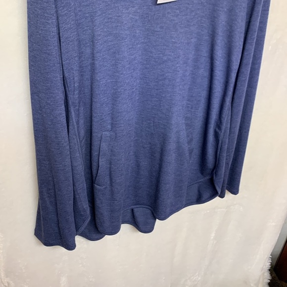 New Directions Blue Cowl Neck Top Women’s XL - Picture 3 of 9